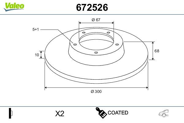 COATED BRAKE DISC MERCEDES E CLASS